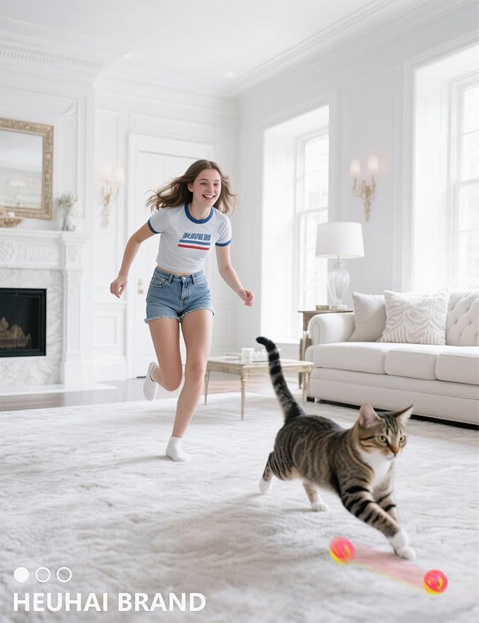 6-Pack Cat Toys for Kittens and Indoor Cats, Loving Every Minute (1.5'', Basic Cat Toy Set)-PurrikoPets