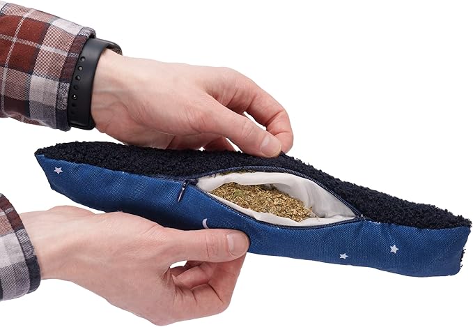 Furhaven 3-Pack Catnip Plush Cat Kicker Toy - Catnip Bags Included - Durable & Washable - Space Print, Set of 3-PurrikoPets