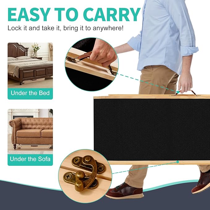 Dog Ramp, 5 Level Adjustable Height Folding Pet Ramp for High Bed, Portable Paw Ramps Large Bed Ramp for Medium & Large Old Dogs & Cats - Natural Wood Furniture Quality-PurrikoPets