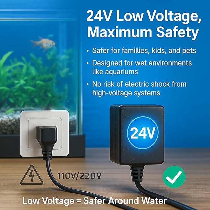 660GPH Aquarium Filter, UV Sterilizer for Aquarium for 100-400 Gallon, 24V DC Powerful Pump for Large Fish Koi Pond Cold Plunge Filter, Green Killing Machine with Algae Remover for Fish Tank-PurrikoPets