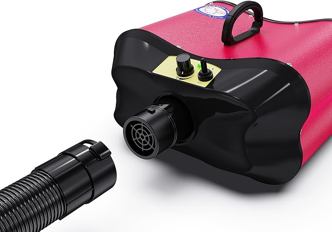 Flying Pig Double Motor High Performance Dog Pet Grooming Dryer -Magenta-PurrikoPets