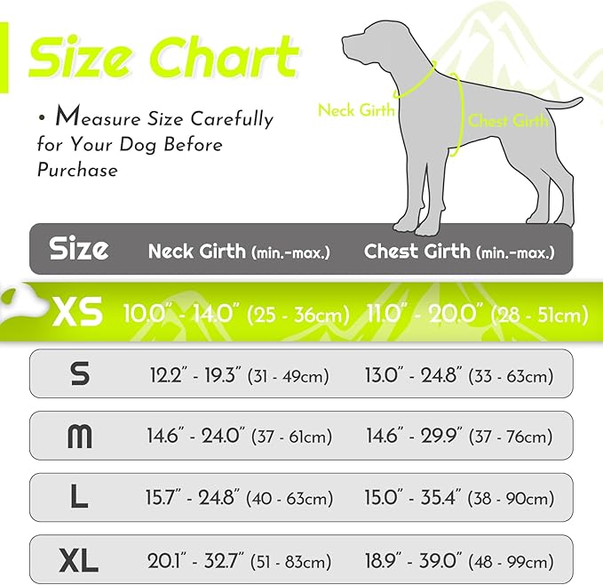 Eagloo Small Dog Harness No Pull, Service Vest with Reflective Strips and Control Handle, Adjustable and Comfortable for Walking, No Choke Pet Harness with 2 Metal Rings, Green, XS-PurrikoPets