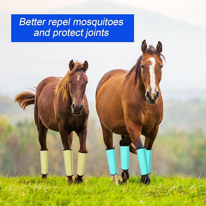 8 Pcs Mesh Fly Boots for Horse Breathable Mesh Horse Boots Protective Horse Leg Wraps Horse Leggings for Preventing Flies and Mosquitoes Bites (Light Pink, Dark Pink)-PurrikoPets