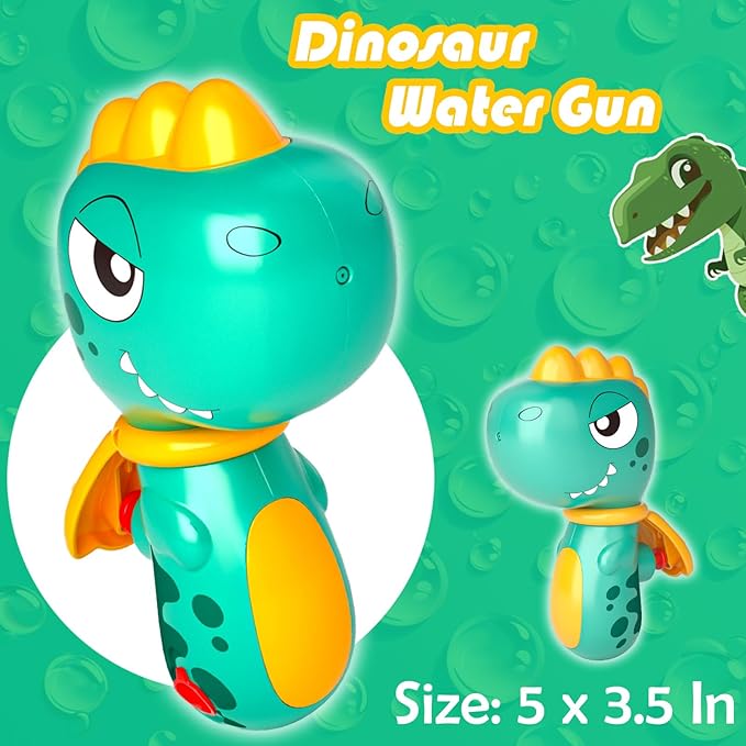 6 Pack Animal Water Gun for Kids, Mini Squirt Gun Water Blaster Soaker Toys, Dinosaur Dog Unicorn Shape Small Water Pistol Gun for Summer Outdoor Pool/Beach/Yard/Party Play-PurrikoPets