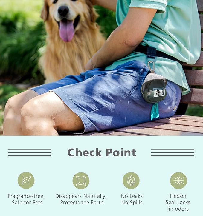 100% Compostable Dog Poop Bags, 270Count Value Pack, BPI Certified, Biodegradable Leakproof Thick Poop Bags for Dogs with Dispenser, Plant-Based, ASTM D6400 & EN 13432 Compliant Pet Waste Bag-PurrikoPets