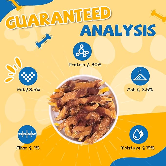 gazeupon Dog Treats，Chicken&Duck Wrapped Sweet Potato，Healthy Training Snacks for Dogs, Rawhide Free,14.1 oz-PurrikoPets