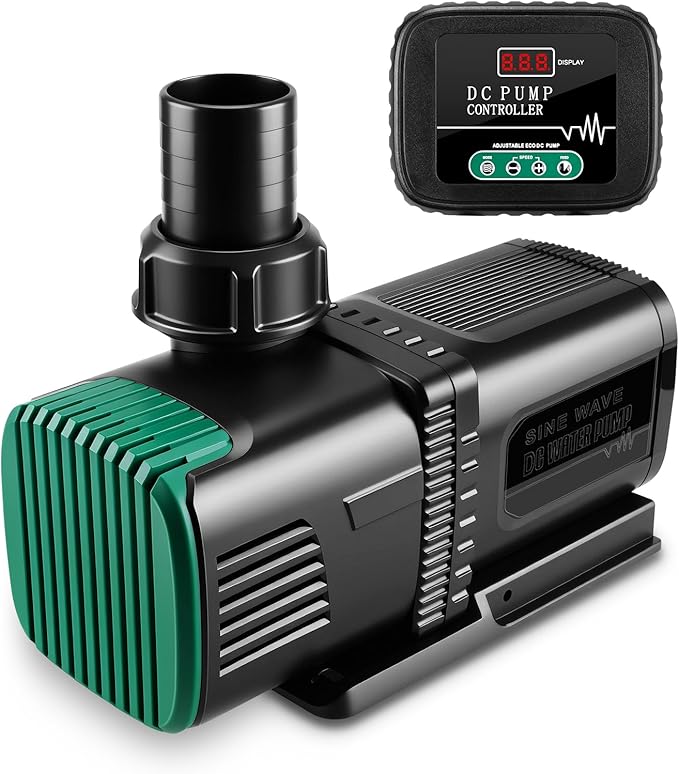 4800GPH Aquarium 36V DC Water Pump with Controller, 105W Submersible and Inline Return Pump for Fish Tank,Fountains,Sump,Hydroponic,Pond,Freshwater and Marine Water Use,25FT Max Lift-PurrikoPets