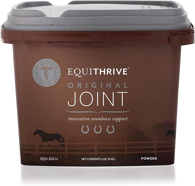 Equithrive Original Joint Supplement Powder with Resveratrol and Hyaluronic Acid for Horses, Equine Care, 2 lbs-PurrikoPets