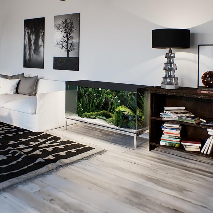 20 in X 60 in. Aquarium Stand | Industrial Style Aluminum Fish Tank Base with Open Frame Design-PurrikoPets