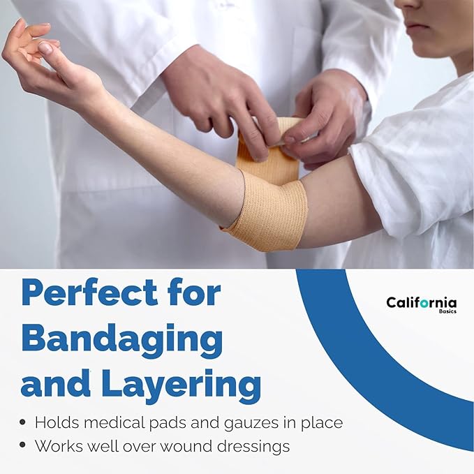 12 Pack Self-Adhesive Bandage Wrap - 2 Inches x 5 Yards - Elastic Self Adherent Cohesive Wrap Bandage - Breathable Athletic Tape for Wrists, Knee, and Ankle - First Aid Sports Wrap - Brown-PurrikoPets