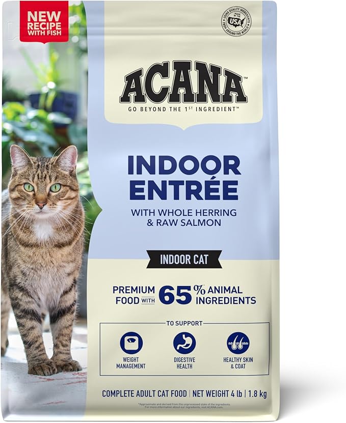 ACANA Indoor Entrée Fish Recipe Dry Cat Food 4lb Bag-PurrikoPets