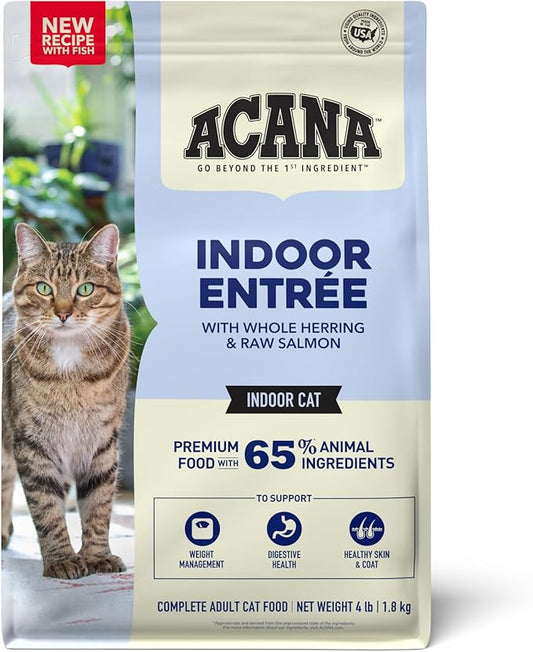 ACANA Indoor Entrée Fish Recipe Dry Cat Food 4lb Bag-PurrikoPets