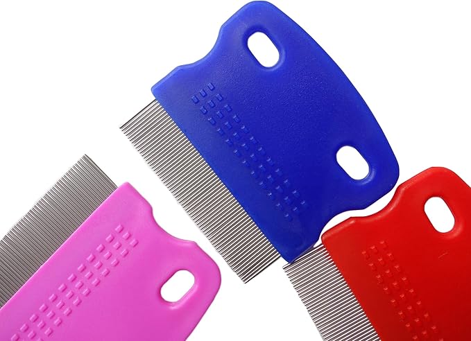2 Pcs Cat Combs Dogs Grooming Combs Tear Stain Remover, Effectively Removes Crust, Loose Hair, Eye Stain on Pet(Random Color)-PurrikoPets