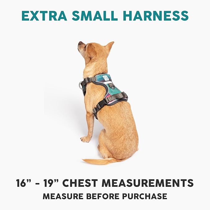 Embark Adventure Dog Harness, No-Pull Reflective Trim Dog Harness for Small, Medium & Large Dogs - Heavy Duty Oxford, 2 Leash Clips & Gel Lined Handle. Soft & Padded Puppy Dog Vest for Any Breed-PurrikoPets