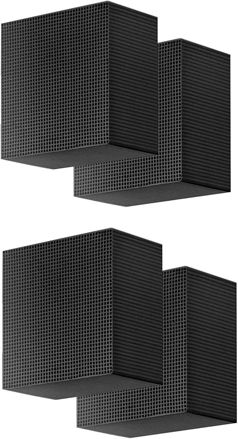 4 PCS Aquarium Cube Filter, Activated Carbon Aquarium for Ponds,Fish Tank,Stock Tank for Horses,4X4X2 Inch，eco Aquarium Water Purifier Cube.-PurrikoPets