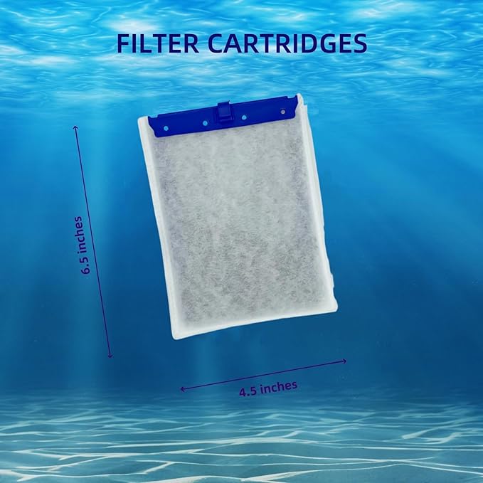 10 Pack Large Replacement Filter Cartridges for Tetra Whisper Bio-Bag Filters, Compatible with 20i,40i/IQ20,30,45,60/PF20,30,40,60 Filters and ReptoFilter Aquariums-PurrikoPets