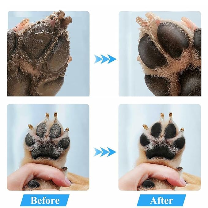 2 Pack Portable Dog Paw Cleaner, Washer, Buddy Muddy Pet Foot Cleaner for Medium Breed Dogs and Cats, Blue-PurrikoPets