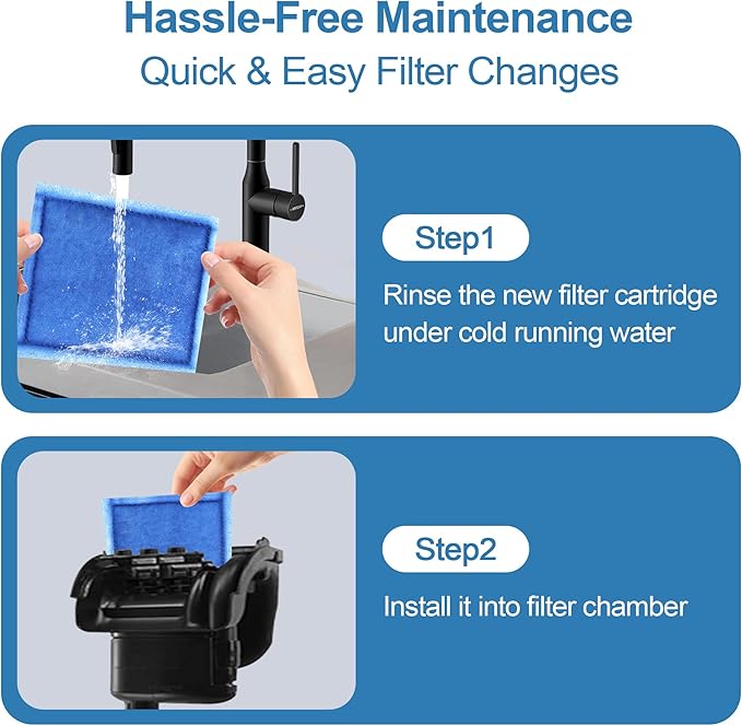 6 Pack Fish Tank Filter Cartridge, Rite-Size C filter cartridges Compatible with Marineland Penguin PRO Power Filters 275/375 & Original Penguin Power Filters 200/350 and AQUA-Tech 20-40 & 30-60-PurrikoPets