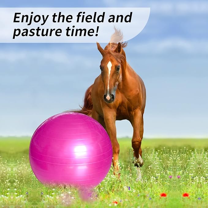 17 Inch Horse Play Balls Anti-Burst Herding Ball for Horse Mega Equine Ball for Play Training Horses Soccer Balls-PurrikoPets