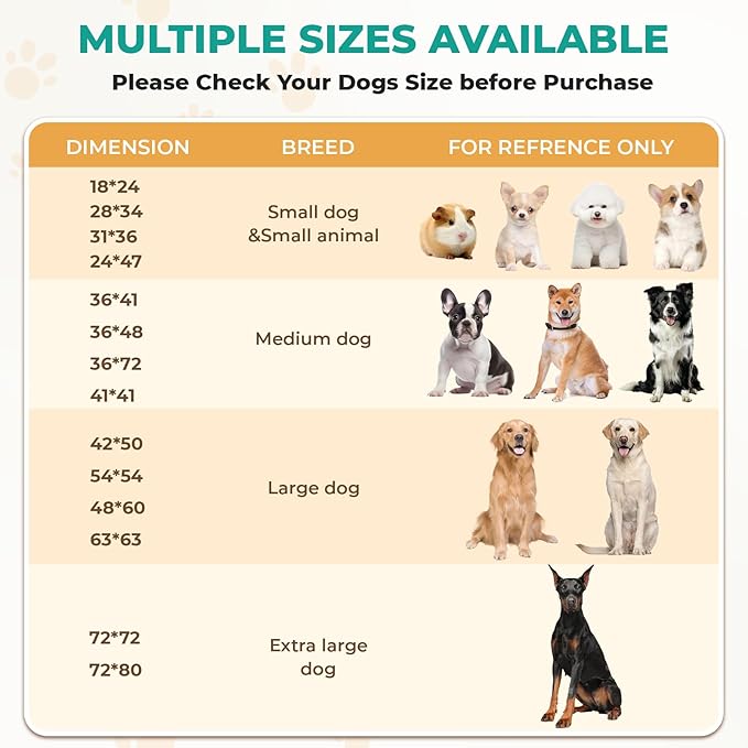 Fostanfly Washable Pee Pads for Dogs, 2 Pack Large 31"x36" Ultra-Absorbent and Leak-Proof Non-Slip Reusable Potty Training Pads for Dogs, Cats, Puppy, Potty of Add 8 Lanyards, Green-PurrikoPets