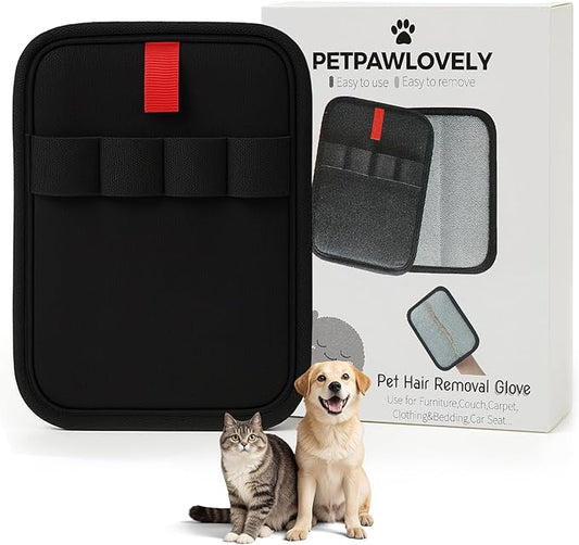 1PCS Pet Hair Remover Glove,Electrostatic Pet Hair Removal,Reusable Cat & Dog Hair Removal for Couch,Furniture,Clothing & Bedding,Carpet,Car Seat...Lint Mitt for Pet Hair,Upgraded Fur Remover Tool-PurrikoPets