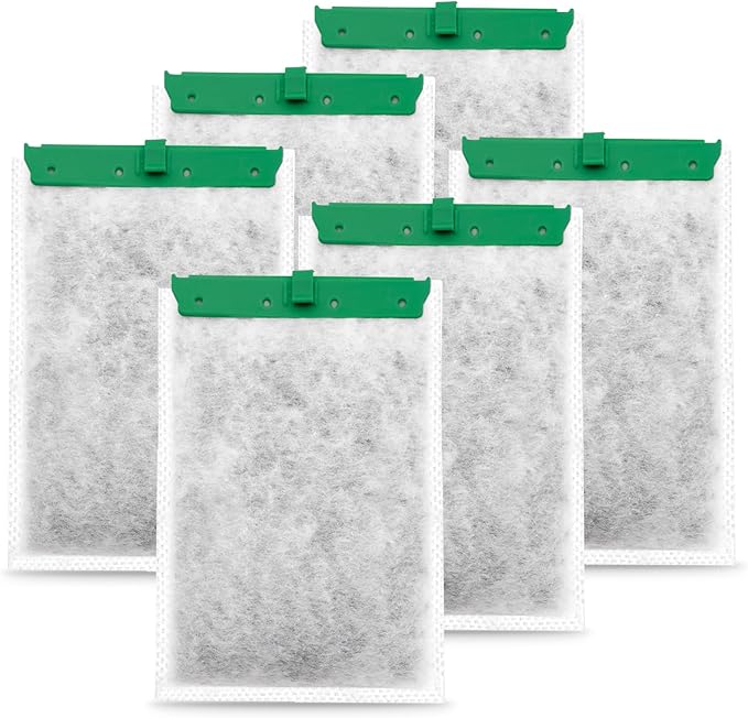 6 Pack Aquarium Filter Cartridge Compatible with Whisper Power Filters,Medium Replacement Filter Cartridges for 10i/PF10/IQ10-PurrikoPets
