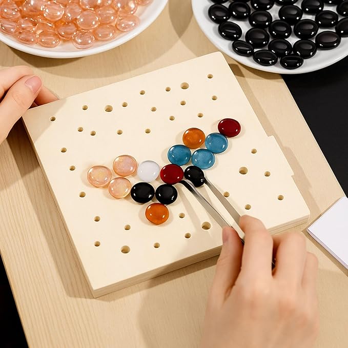 FUTUREPLUSX 1LB Pink Flat Glass Marbles, Vase Fillers Gems Fish Bowl Marbles Decorative Glass Pebbles for Vases Aquarium Floral Smooth Stone-PurrikoPets