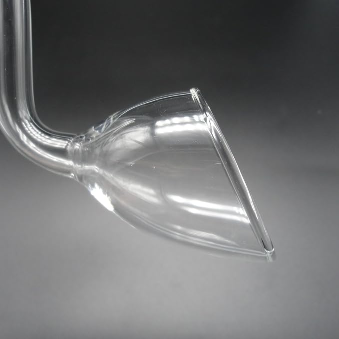 Glass Lily Pipe Outflow for Aquarium Planted Tank (13mm for 12/16mm (1/2" ID) tubing)-PurrikoPets