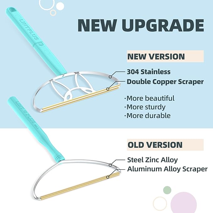 Flex MAX & Pro Pet Hair Remover Kit by LINTPLUS - Dog & Cat Hair Removal Tool for Furniture, Carpets, Rugs & Couches - Easy to Use, Reusable Carpet Scraper for Pet Hair-PurrikoPets