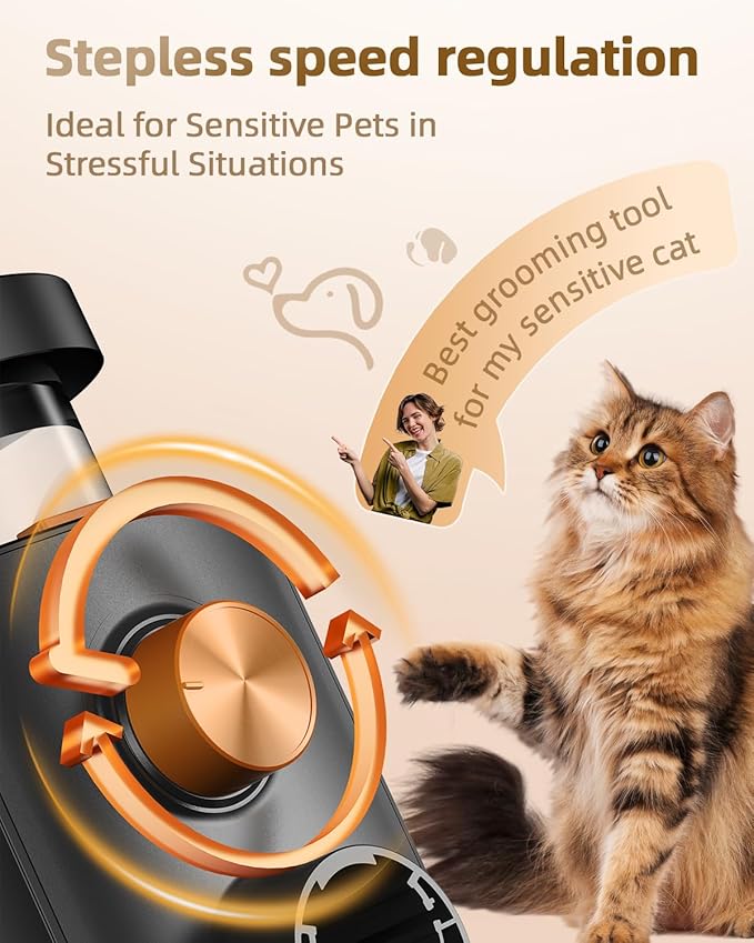 Dog Grooming Vacuum, 4.5L Extra-Large Dust Cup Dog Grooming Kit, 14000Pa High-Suction Pet Groomer with Clippers, Low-Noise All-in-One Shedding Control Set for Home Use-PurrikoPets