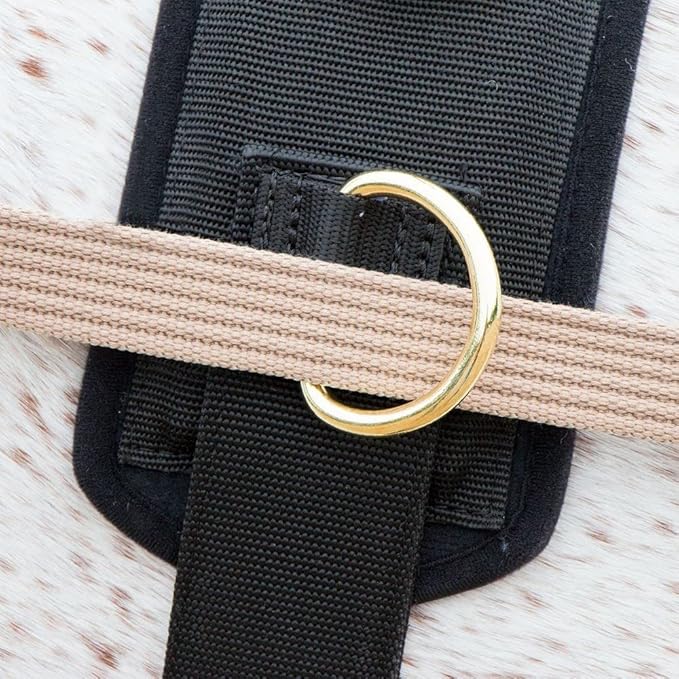 Dura-Tech Brown Cotton Web Long Lines | Ideal for Youngsters and Green Horses | for Beneficial Ground Training | Usable with Saddle or Surcingle | Heavy-Duty Cotton Web-PurrikoPets