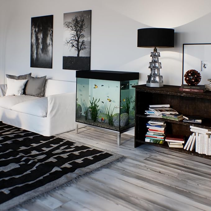 20 in X 36 in. Aquarium Stand | Industrial Style Aluminum Fish Tank Base with Open Frame Design-PurrikoPets