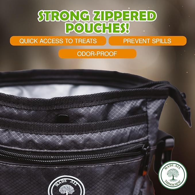 Dog Poop Holder with Dog Poop Bag Dispenser for Responsible Pet Owners - Leave no Trace!-PurrikoPets