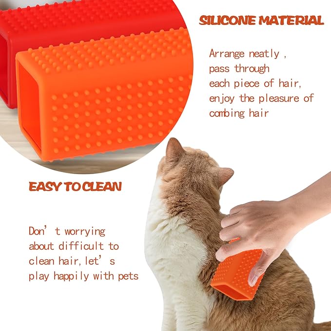 2pcs Pet Dog Cat Hair Remover, Pet Hair Removal Tool, Car Carpet Cleaner, Dog Remover for car，Interior, Furniture, Sofa-PurrikoPets