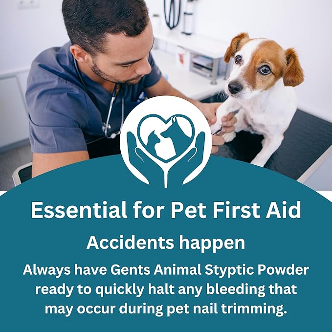 G.B.S 5 oz Styptic Powder for Dogs, Cats & Birds – Quick Blood Clotting for Nail Clipping, Minor Cuts, Tail Docking & Wing Clipping – Pet First Aid Hemostatic Powder with Sealed Top & Scoop (3)-PurrikoPets