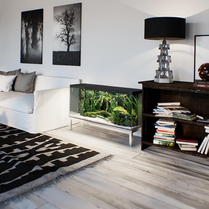 14 in X 48 in. Aquarium Stand | Industrial Style Aluminum Fish Tank Base with Open Frame Design-PurrikoPets