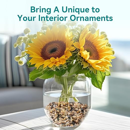 5 lbs Small Rocks for Plants, 1/5 Inch Gravel for Plants Drainage, Decorative Potting Pebbles for Indoor Plants, Vases, Bamboo, Succulent, Terrarium, Crafts, Cactus-PurrikoPets