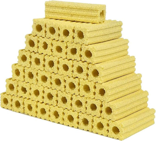 54pcs 3.8 Inch Aquarium Ceramic Bio Filter Media,Ceramic Bio Media Blocks for Fish Tank and Koi Pond-PurrikoPets