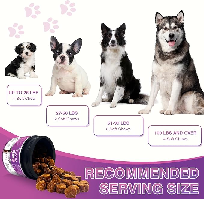 Dog Flea and Tick Treatment Chewable 200 Treatment Chews Natural Soft Chew Fleas Ticks Treatment Dog Oral Chewables Support Supplement Pest Defense Breeds and Ages Dogs Chicken Flavor-PurrikoPets