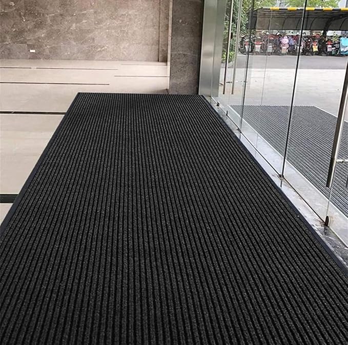 Door Floor Mat Commercial Grade Large Size 3' x 5'Heavy Duty Tough Entry Collection Slip Skid Entrance Mat with Rubber Backing Low Profile and Easy to Clean Indoor Outdoor Rug-PurrikoPets