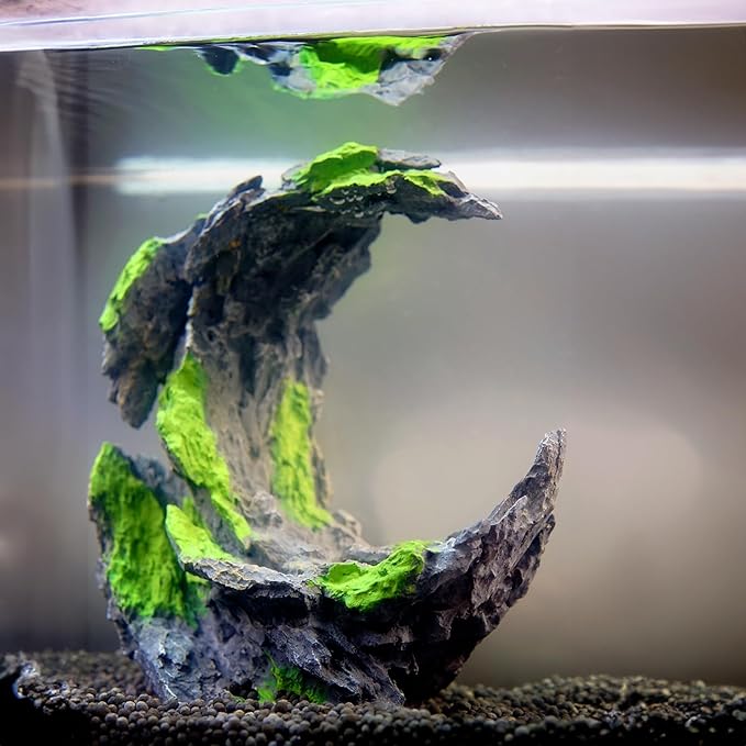 Fish Tank Decor Rocks.Aquarium Decoration Model.Easy Superior Aquascape (Moon Valley)-PurrikoPets