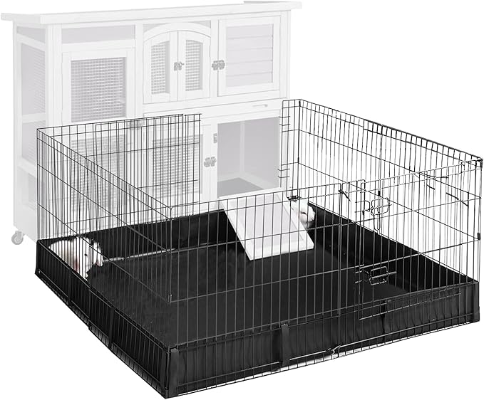 Aivituvin Pet Playpen Guinea Pig Cage Small Animal Rabbit Exercise Pen with Waterproof Floor Liner - Extension Playpen ONLY-PurrikoPets