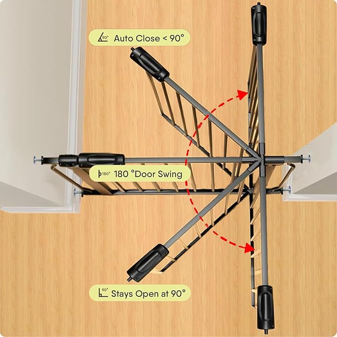 Extra Wide 62-67 Inch Baby Gates for Stairs, Doorways - No Drilling, Pressure Mounted Pet Gates for Kids & Dogs-PurrikoPets