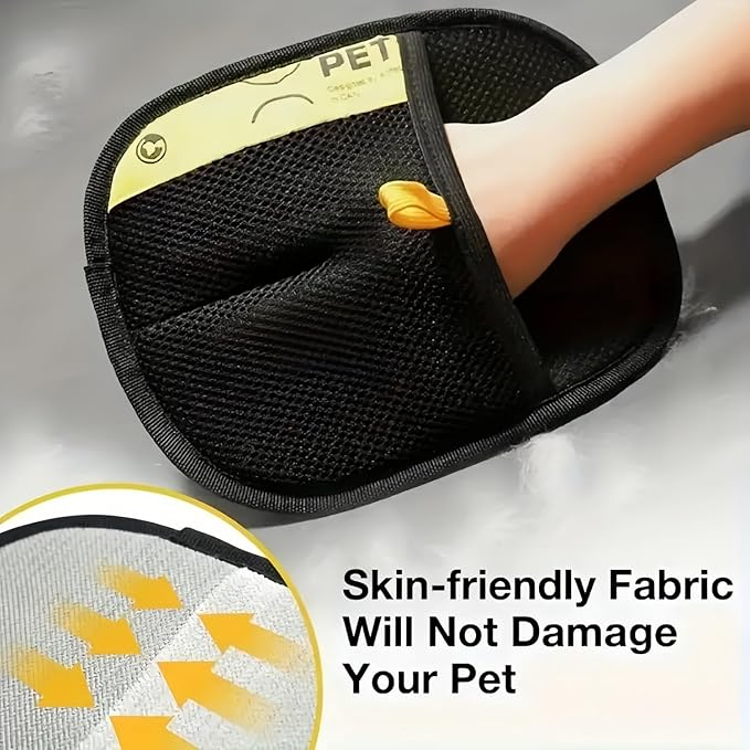 2PCS Pet Hair Remover Gloves, Pet Hair Removal Tool, Reusable Removal Tool for Couch, Furniture, Carpet, Car Seat, Cat Grooming Tools-PurrikoPets