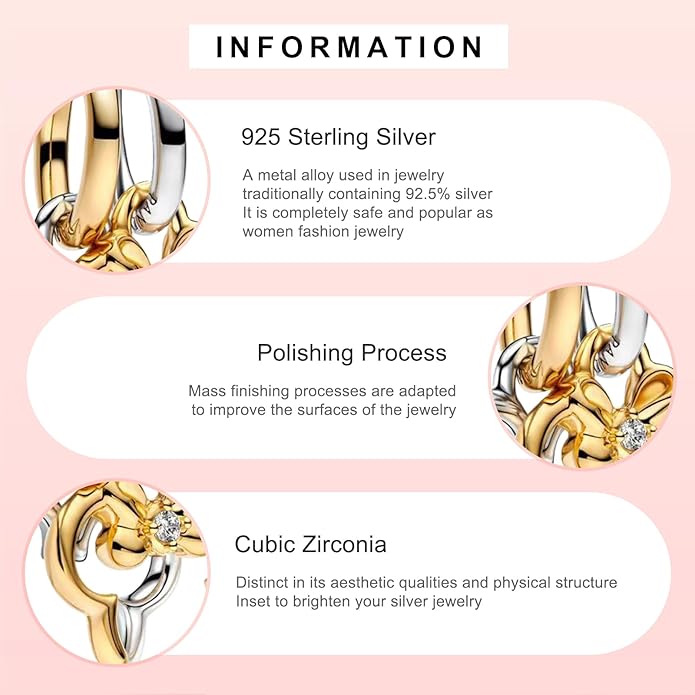 MITSOKU 925 Sterling Silver Charms for Bracelets Necklaces Animal prototype Pendant Safety Chain Dangle Pendants Beads Christmas Day Charms Jewelry Gift for Women