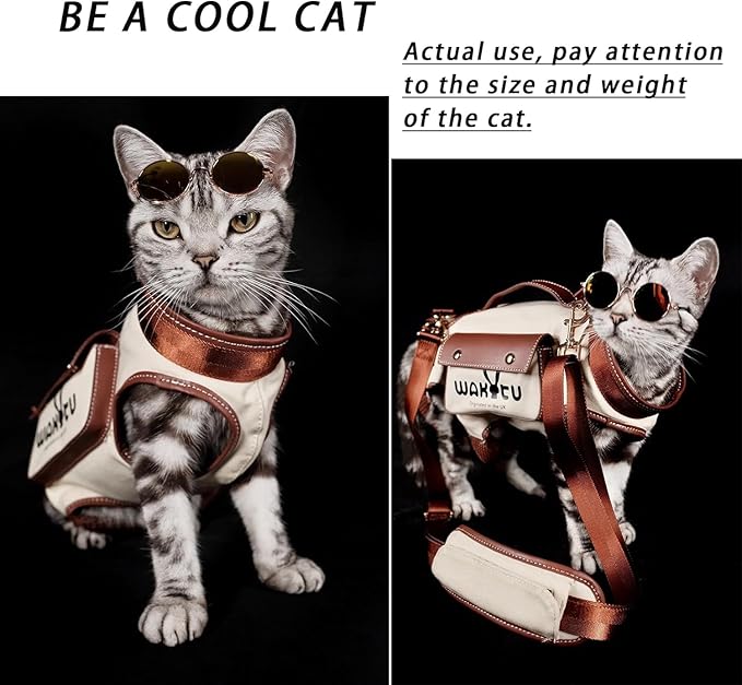 Dog Lift Harness Dog Carrier VES Harness Adjustable Leash with Small Puppy Treat Bag,Fits Most Cars,XS-PurrikoPets