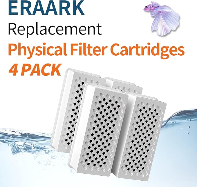 Filter Media Replacement Physical Filter cartridges Smart Fish Tank 4-Pack (4pack Physical Filter)-PurrikoPets