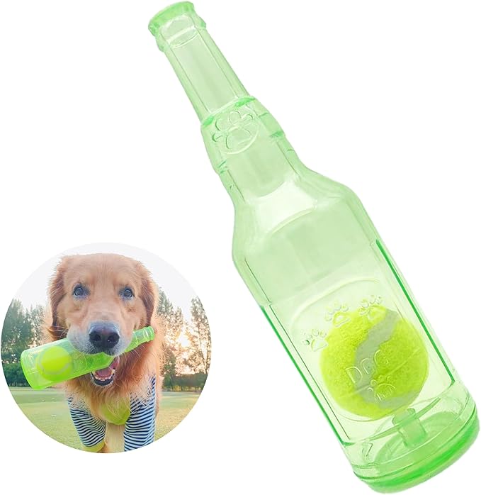 Dog Squeaky Floating Toy for Small Medium Large Dogs Training Fetch Indestructible Dog Chew Toy Indoor Pool Beach Outdoor Pet Supplies Green S-PurrikoPets