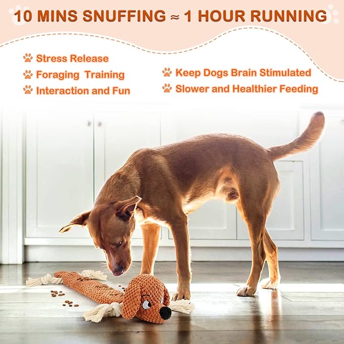 Dog Toys,Squeaky Dog Chew Toy with Crinkle Paper,Interactive Tough Plush Rope Toys for Small Medium Large Dogs with Gift Boxes-PurrikoPets