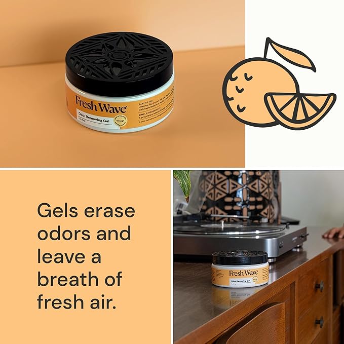 Fresh Wave Orange Odor Removing Gel, 7 oz., Pack of 3-PurrikoPets